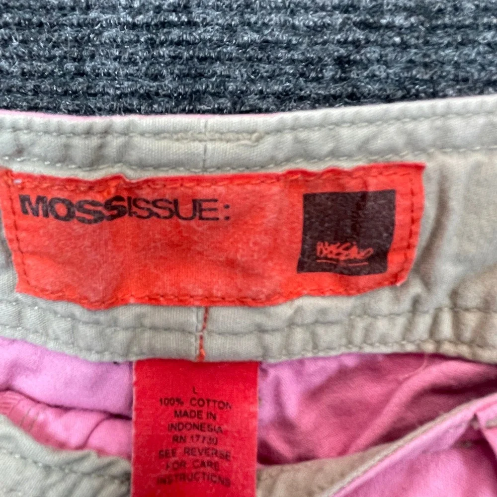 Mossimo Y2K Cargo Shorts Women L Pink Soft Girl Utility Cotton Barbiecore 90s